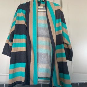 Tinley boutique striped cardigan sweater